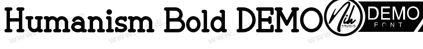 Humanism Bold DEMO字体转换